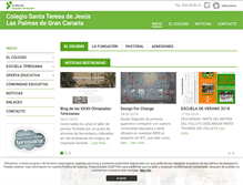Tablet Screenshot of laspalmas.escuelateresiana.com